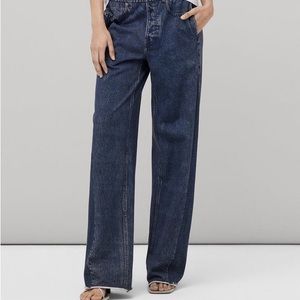 Rag & Bone Miramar Wide Leg Trompe L’oeil Cotton Pant